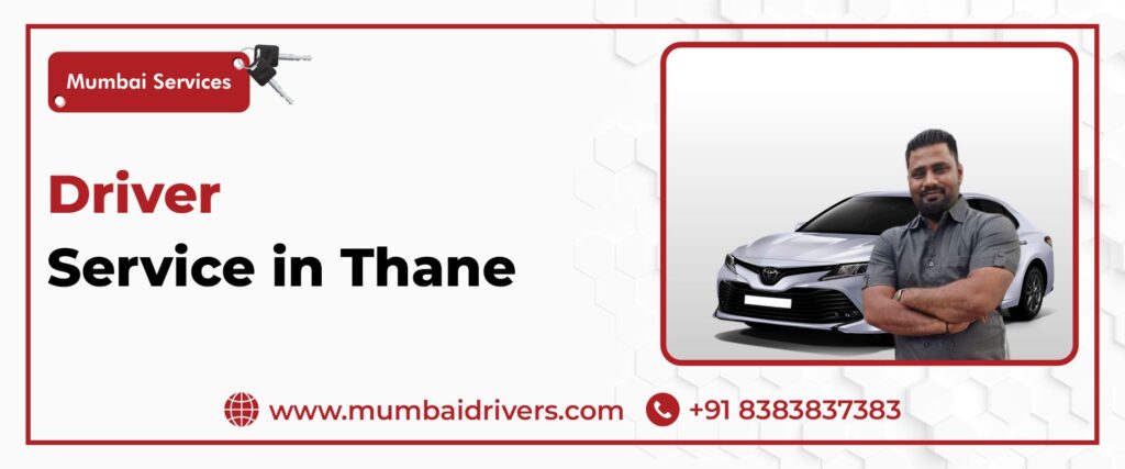 Driver stand behind car for driver service in thane